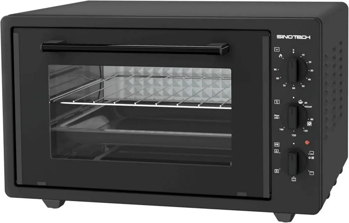 Forno Elettrico 38L Ventilato con Timer, 5 Funzioni di Cottura, 1300W