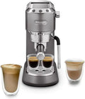 De'Longhi Dedica Arte EC885.M, Macchina da Caffè Manuale con Montalatte, Compatta e Versatile