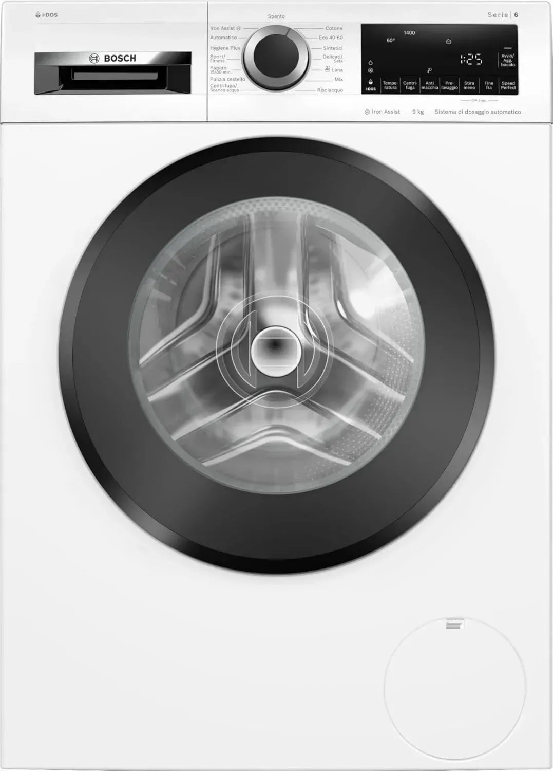 Bosch Lavatrice 9 Kg, Inverter, 1400 Giri, Classe A, Caricamento Frontale