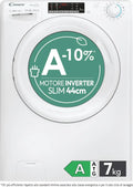 Lavatrice Slim Candy Smart Pro 7kg, Motore Inverter, Carica Frontale, 16 Programmi, Classe A, 1300 Giri