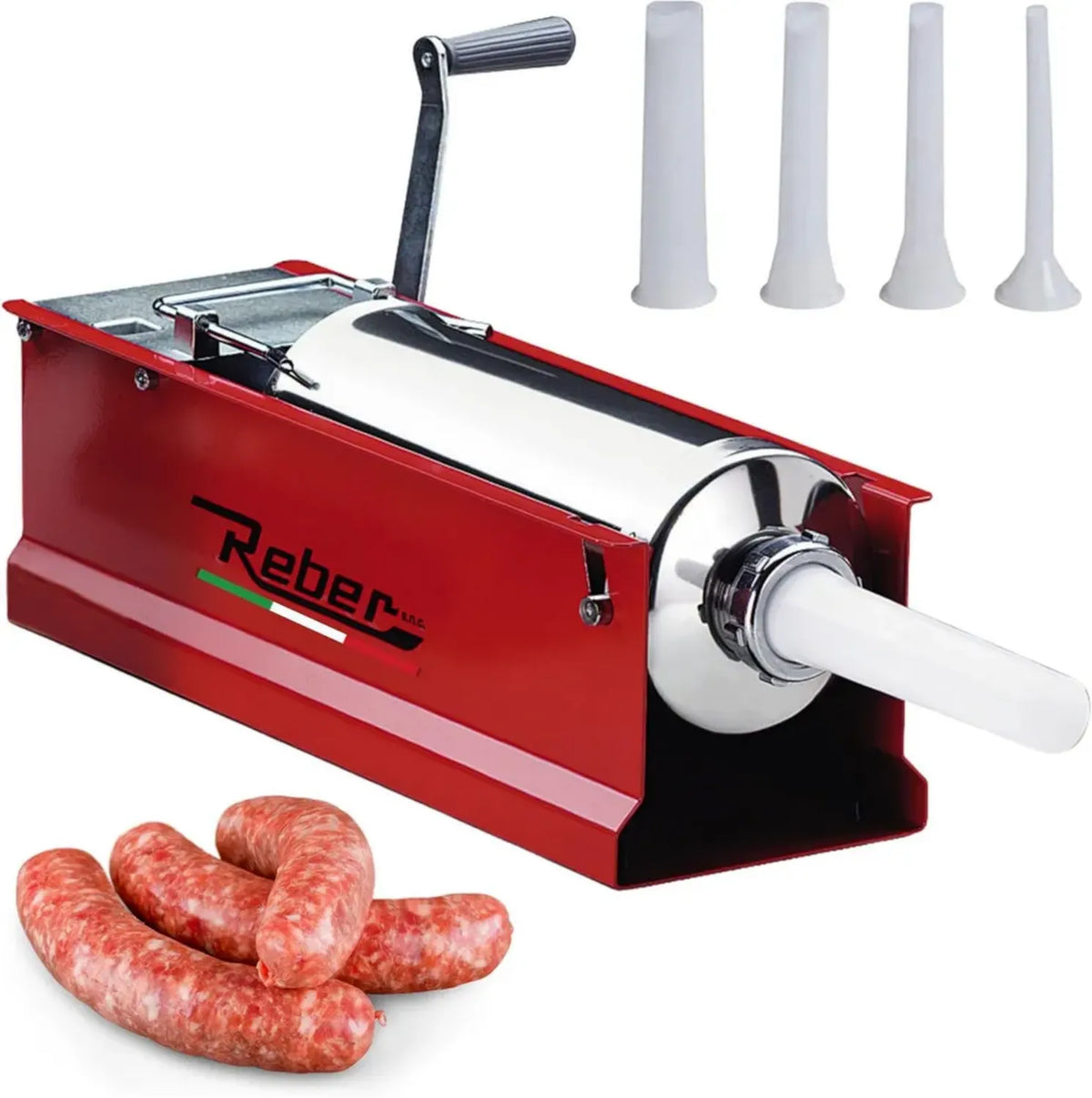 Macchina Insaccatrice Salsicce 5L Acciaio Inox con 2 Velocità, Uso Domestico e Professionale