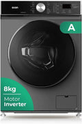 Lavatrice a Carica Frontale 8 Kg Inox Svan SL8202AIDVBX, 1200 RPM, Motore Inverter, 16 Programmi, Funzione Stop&Go, Classe Energetica A