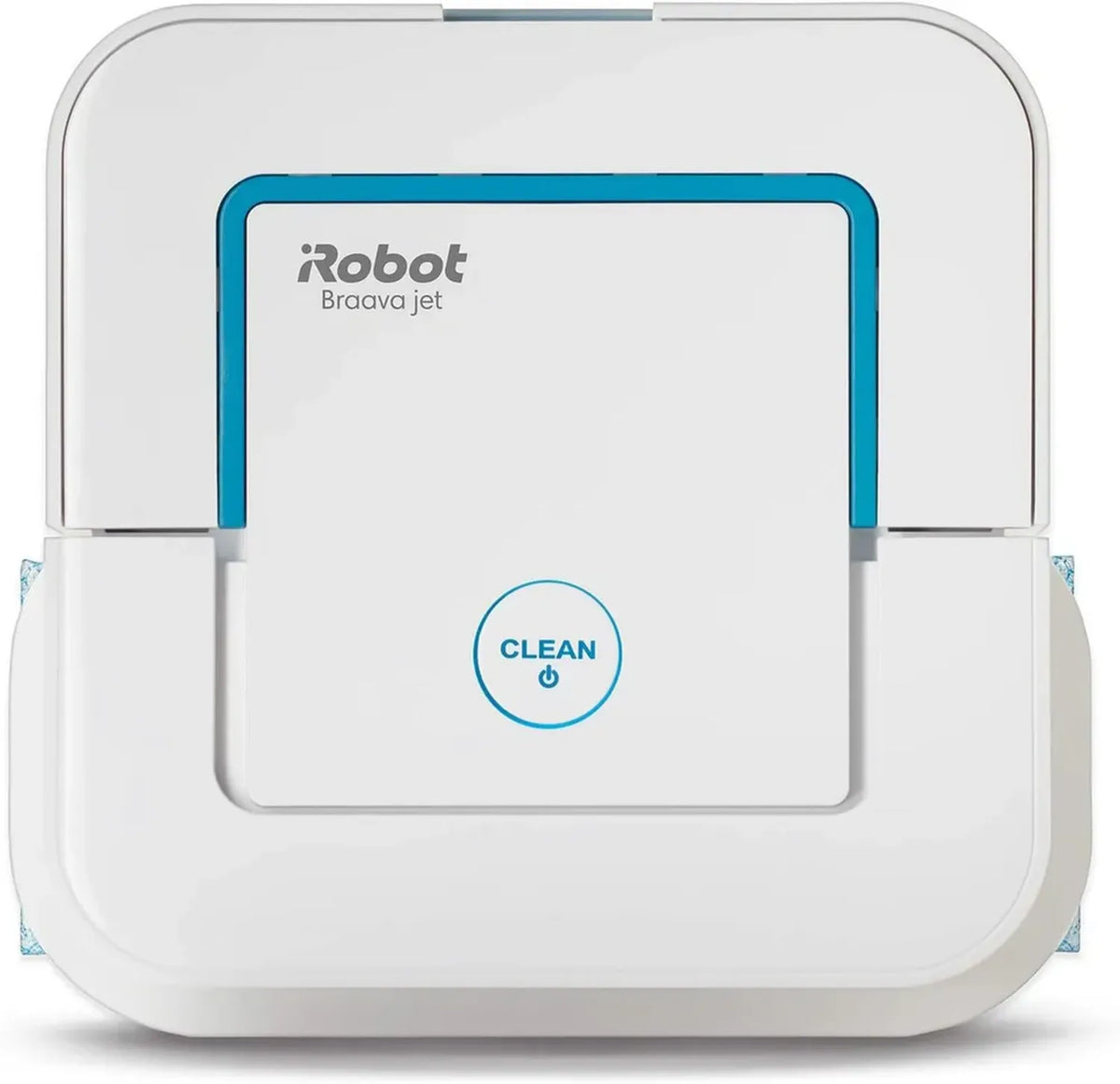 iRobot Braava Jet 250 Lavapavimenti Robot 3 in 1: Pulizia Secco, Umido e Acqua per Bagni e Cucine, Modalità Spot, Colore Bianco/Blu