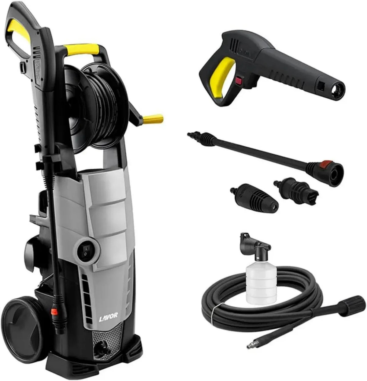 Idropulitrice ad Alta Pressione Galaxy 160 con Avvolgitubo, 2500W e 510 l/h