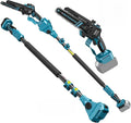 Motosega Mini a Batteria 3 in 1 con Asta Telescopica, Compatibile con Batteria 18V per Mancini, Ideale per Giardinaggio