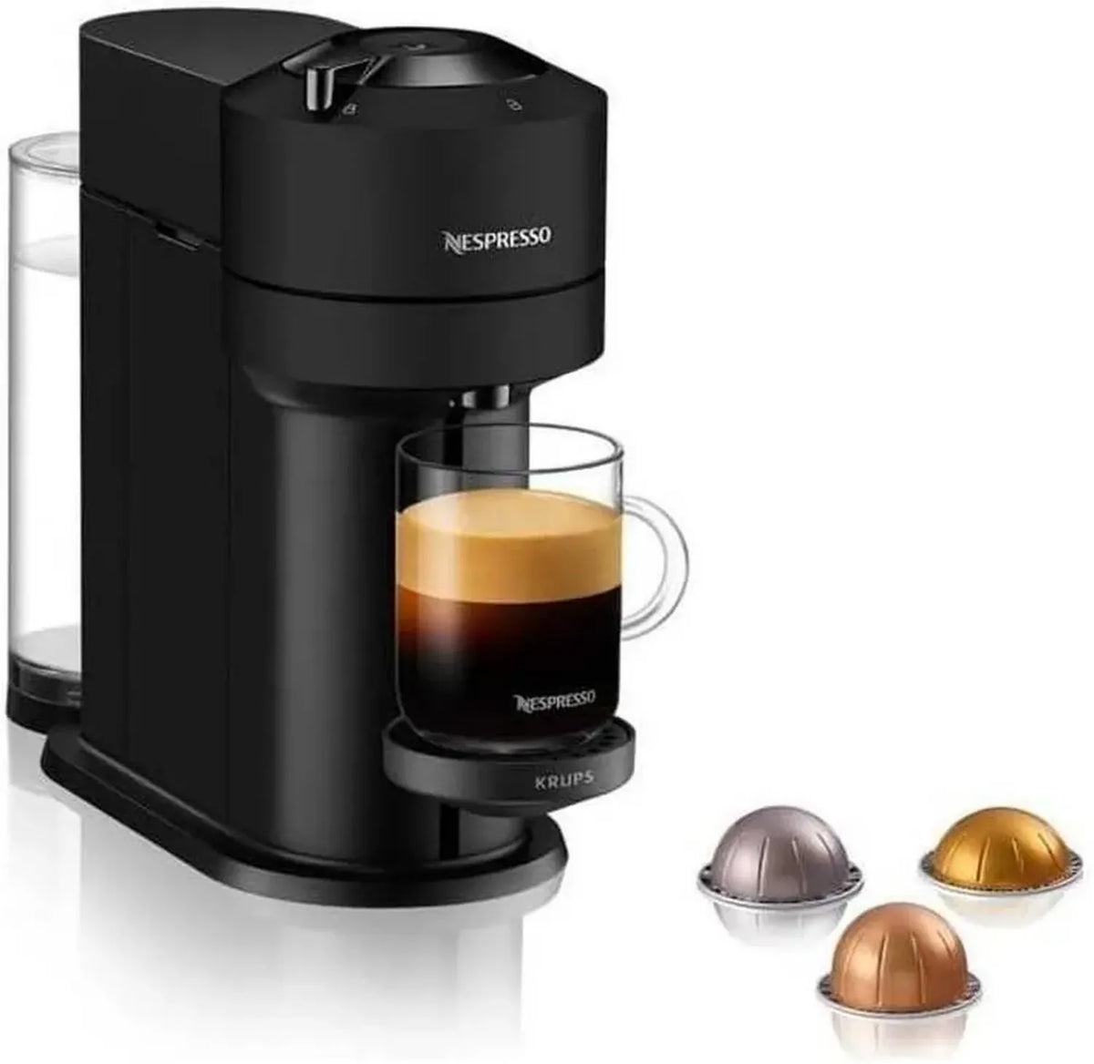 Krups Nespresso Vertuo Next - Macchina per caffè con 5 misure, capacità 1,1 l, adatta per espresso e caffè lungo