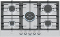Bosch Serie 6 Piano Cottura a Gas 75 cm, FlameSelect, Griglie Ghisa, Manopole Magnetiche