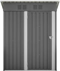Capanno in metallo resistente alle intemperie con chiusura a chiave 152x84x182 cm