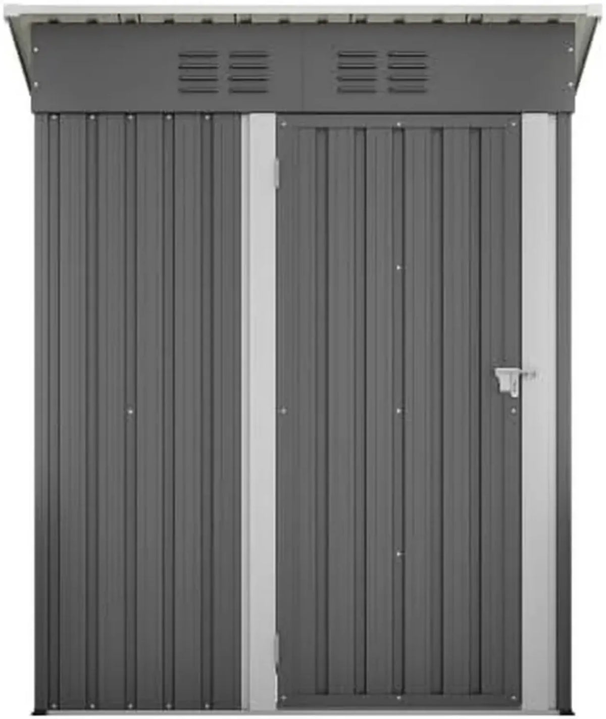 Capanno in metallo resistente alle intemperie con chiusura a chiave 152x84x182 cm