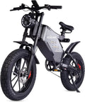 Bicicletta Elettrica Fuoristrada 20'' per Adulti con Batteria Rimovibile 48V 25AH e Freno a Disco Idraulico