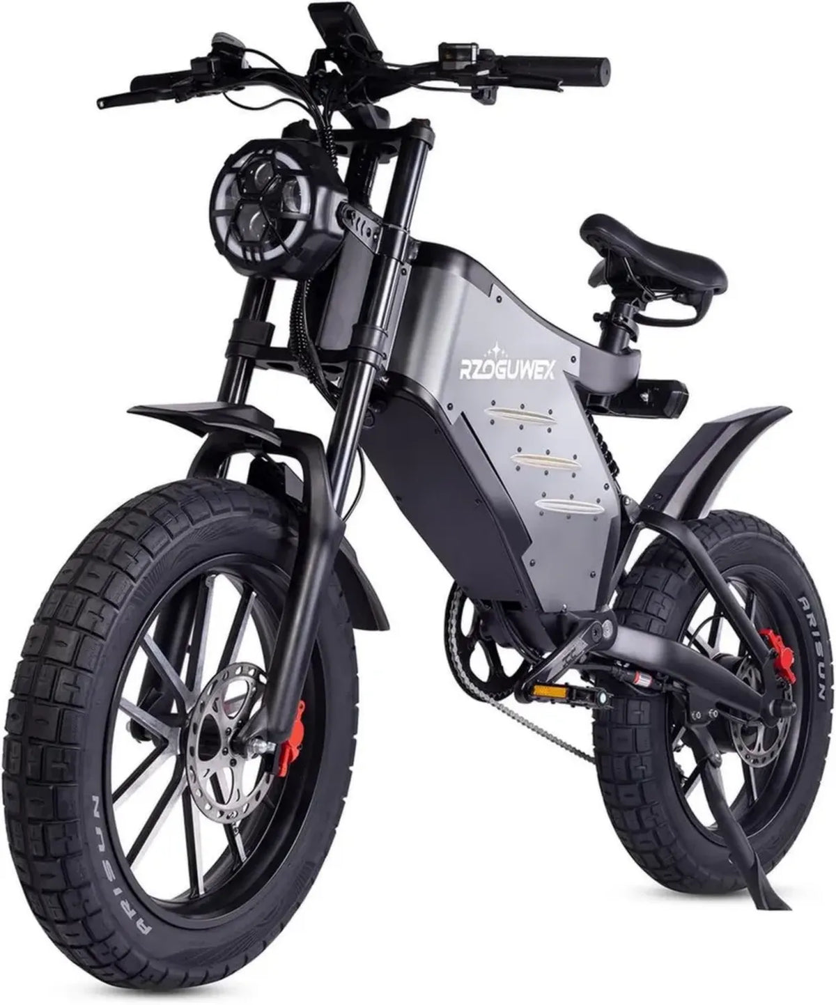 Bicicletta Elettrica Fuoristrada 20'' per Adulti con Batteria Rimovibile 48V 25AH e Freno a Disco Idraulico