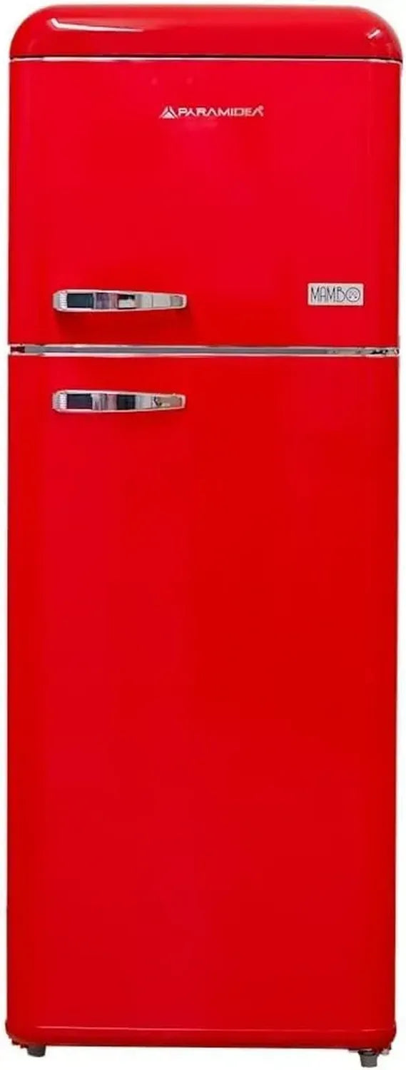 PYRAMIDEA Frigorifero Doppia Porta 240L Rosso Mambo Elegante e Spazioso