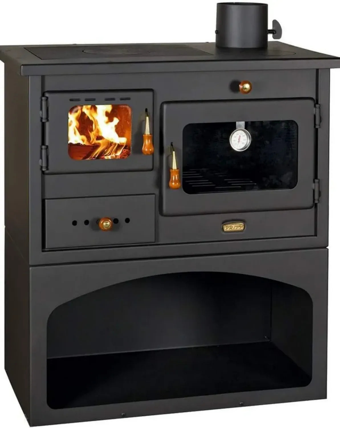 Stufa a Legna in Ghisa 10 kW con Fornello Prity