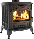 Stufa a Legna in Ghisa 8 kW, Design Scandinavo Vintage