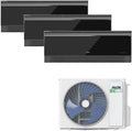 Climatizzatore Multi Split AUX A++ 27000 BTU, 3 Unità da Parete 9000 BTU con Wi-Fi, R32, Nero Lucido, Silenzioso per 3 Stanze