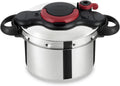 Pentola a pressione Tefal Clipso Minut Easy 6L, acciaio inox, sicura e facile da usare