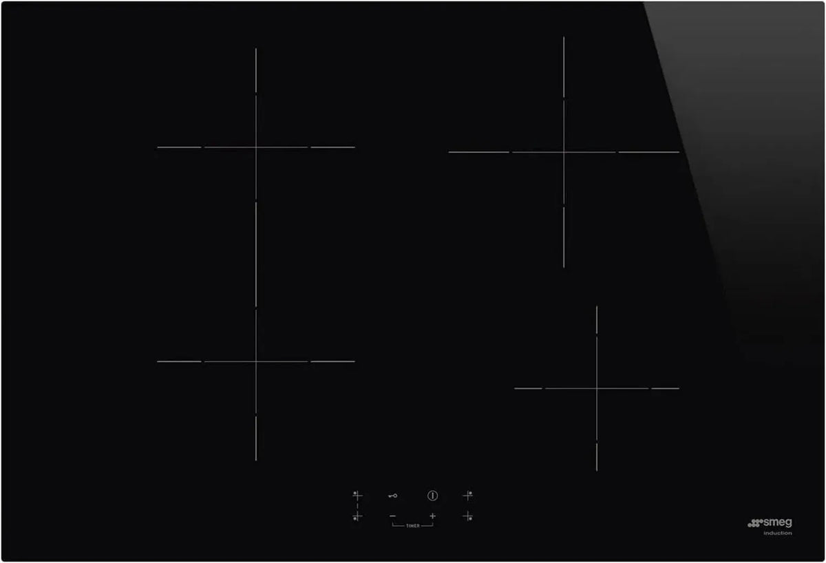 Smeg SI1B2742D - Piano cottura a induzione 75 cm, 4 zone, colore nero