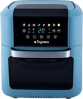 Friggitrice ad Aria Tognana Iridea 11L, Design in Plastica e Acciaio Inox, Colore Blu Pastello