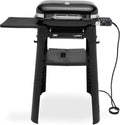 Barbecue Elettrico Weber Lumin Compact con Stand, Portatile, Temperatura Fino a 315°C, Multifunzionale - Nera