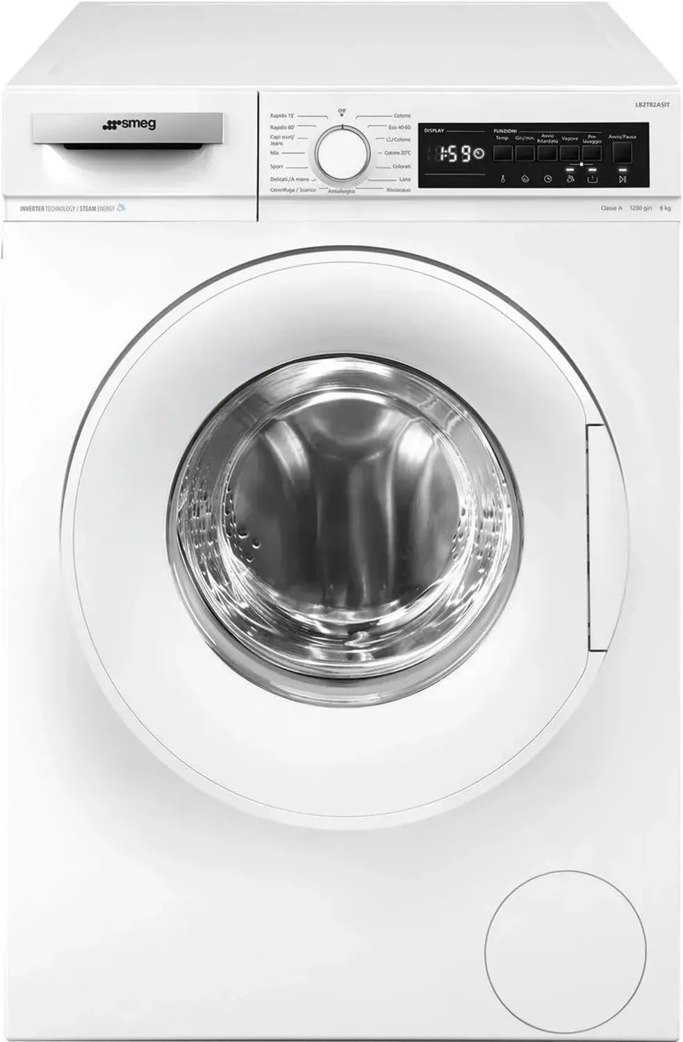 Lavatrice Smeg 8 kg 1200 giri Classe A Efficienza Energetica