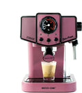 Macchina da Caffè Espresso 20 Bar con Montalatte e Macinato, Stile Vintage