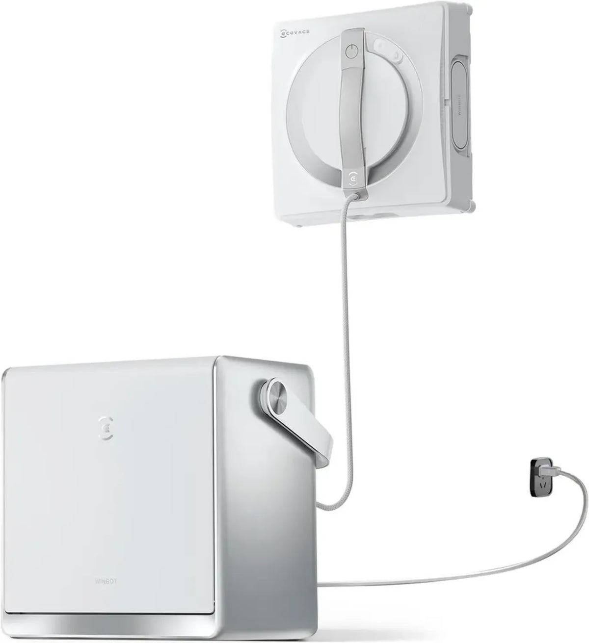 ECOVACS Winbot W2 Pro Omni - Robot per pulizia finestre con stazione multifunzione, ricarica e spruzzo tripla