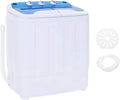 Mini Lavatrice Portatile 5,6 kg con Timer e Scarico, Ideale per Campeggio
