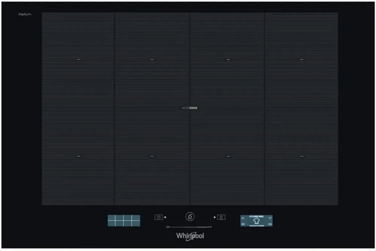Piano cottura a induzione Whirlpool nero incasso 77cm iXelium