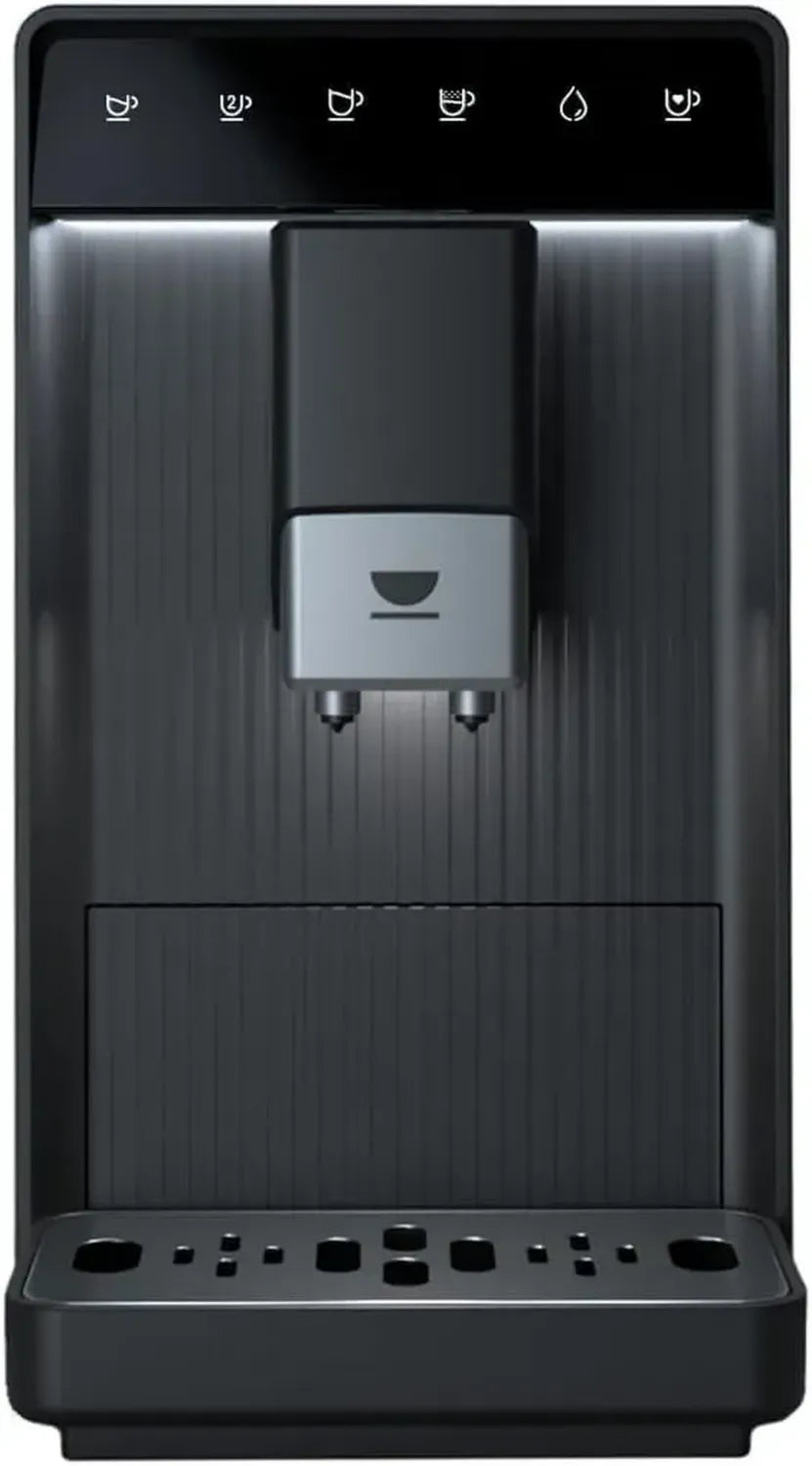 Macchina da Caffè Automatica Aura Incapto 19 Bar | Espresso Doppio | Design Elegante e Compatto | Macinatura Regolabile | Pulizia Automatica | Diverse Ricette (Nero)
