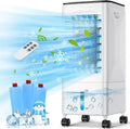 Climatizzatore Portatile Silenzioso 5,5 L, Raffreddatore d'Aria 3 in 1 con Ventilatore e Umidificatore, Timer 1-7 H, 3 Velocità, Telecomando, per Casa e Camera