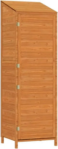 Capanno per Attrezzi da Giardino in Legno di Abete 55x52x174,5 cm Marrone