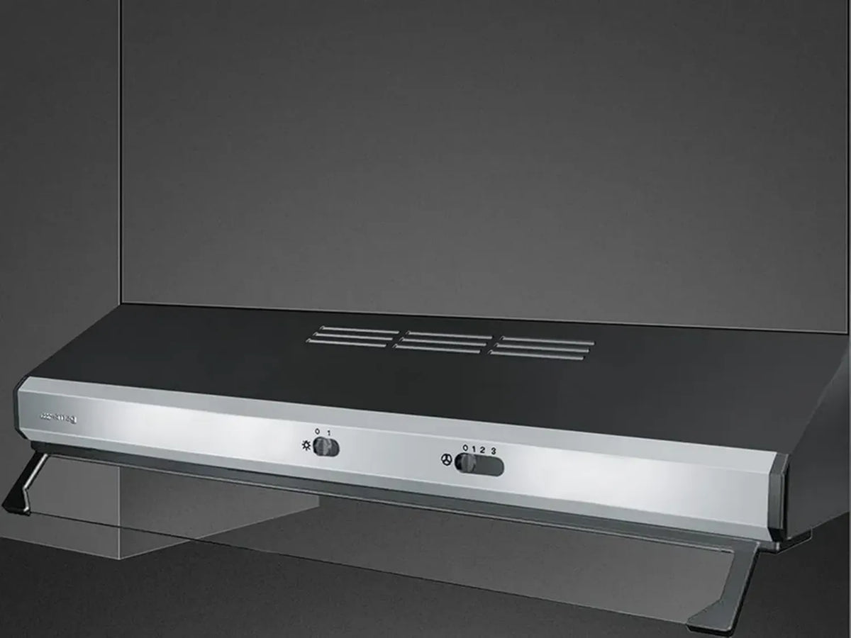 Smeg KSEC81XE3 - Cappa da Incasso per Cucina, 80x49 cm, Efficienza Energetica Classe C, Acciaio Inox