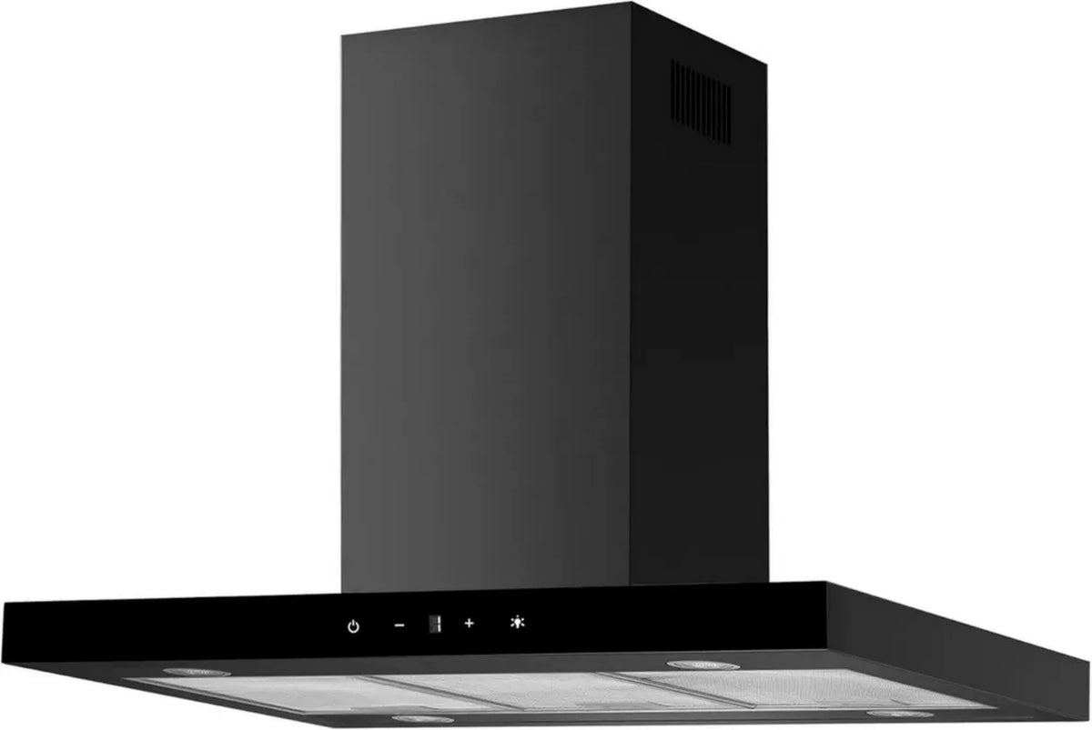 Cappa a isola con Touch Control, 90 cm, nero opaco