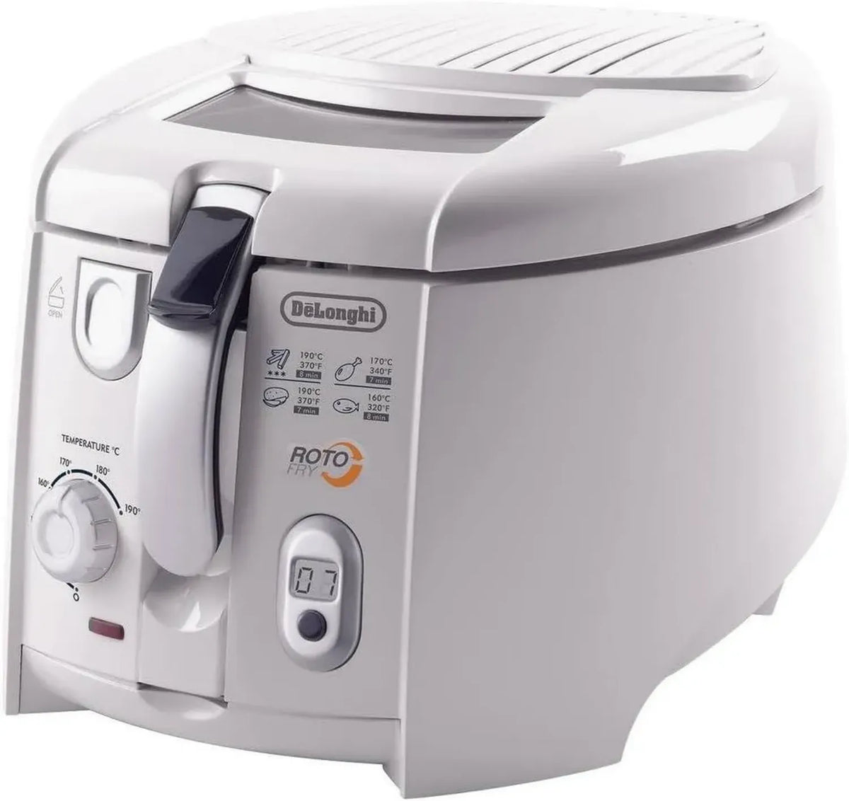 De'Longhi Friggitrice RotoFry con Cestello Rotante e Pulizia Facile