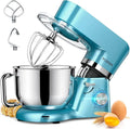 Robot da Cucina 3 in 1 1500W, Impastatrice Planetaria con Ciotola Inox, 6 Velocità, Frusta e Gancio, Lavabile in Lavastoviglie, Colore Blu