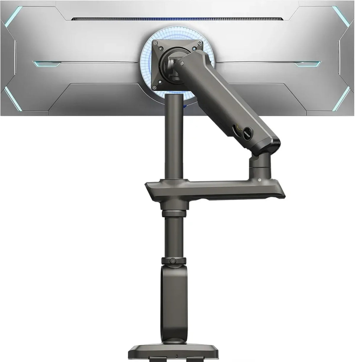 HUANUO Supporto per Monitor Ultrawide 49' Regolabile, Portata 18 kg, Altezza 739 mm, Compatibile VESA