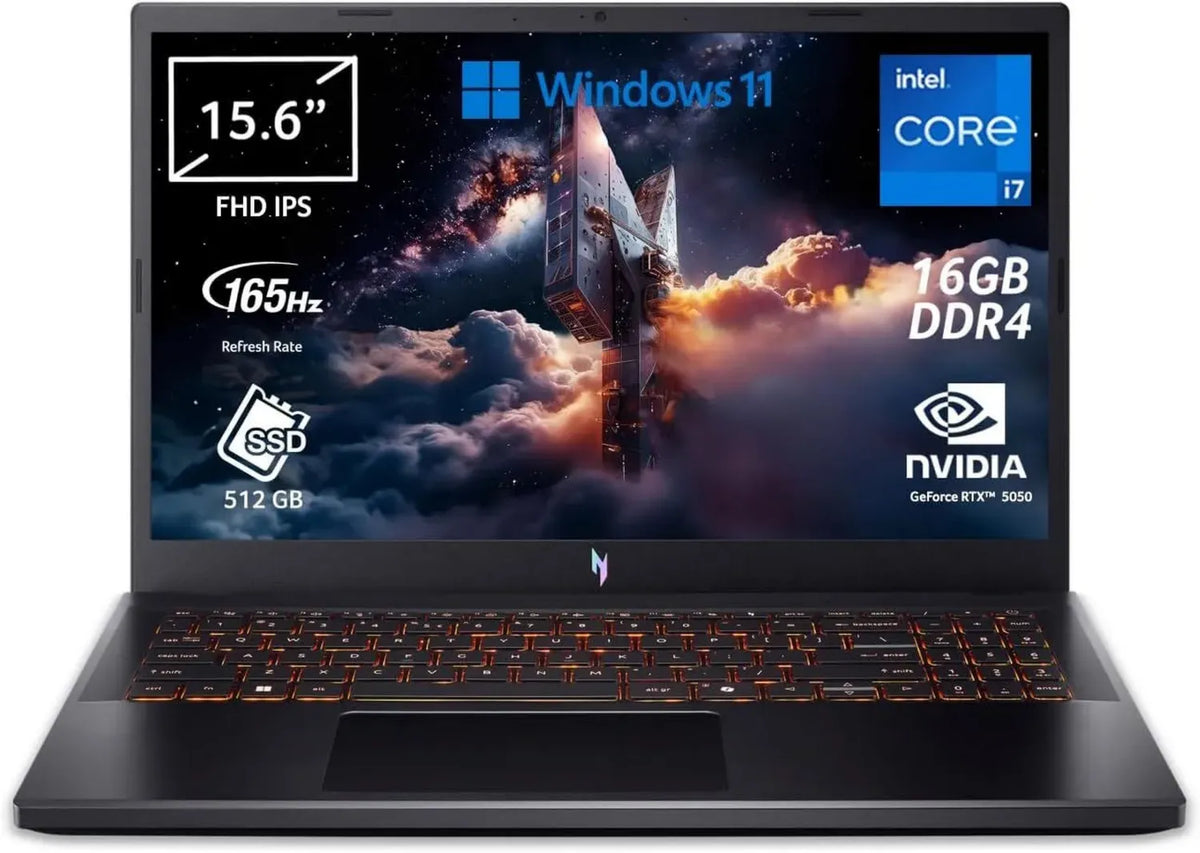 Acer Nitro V 15 Gaming Laptop i7, RTX 5050, 16GB RAM, SSD 512GB, Display 15.6' FHD 165Hz