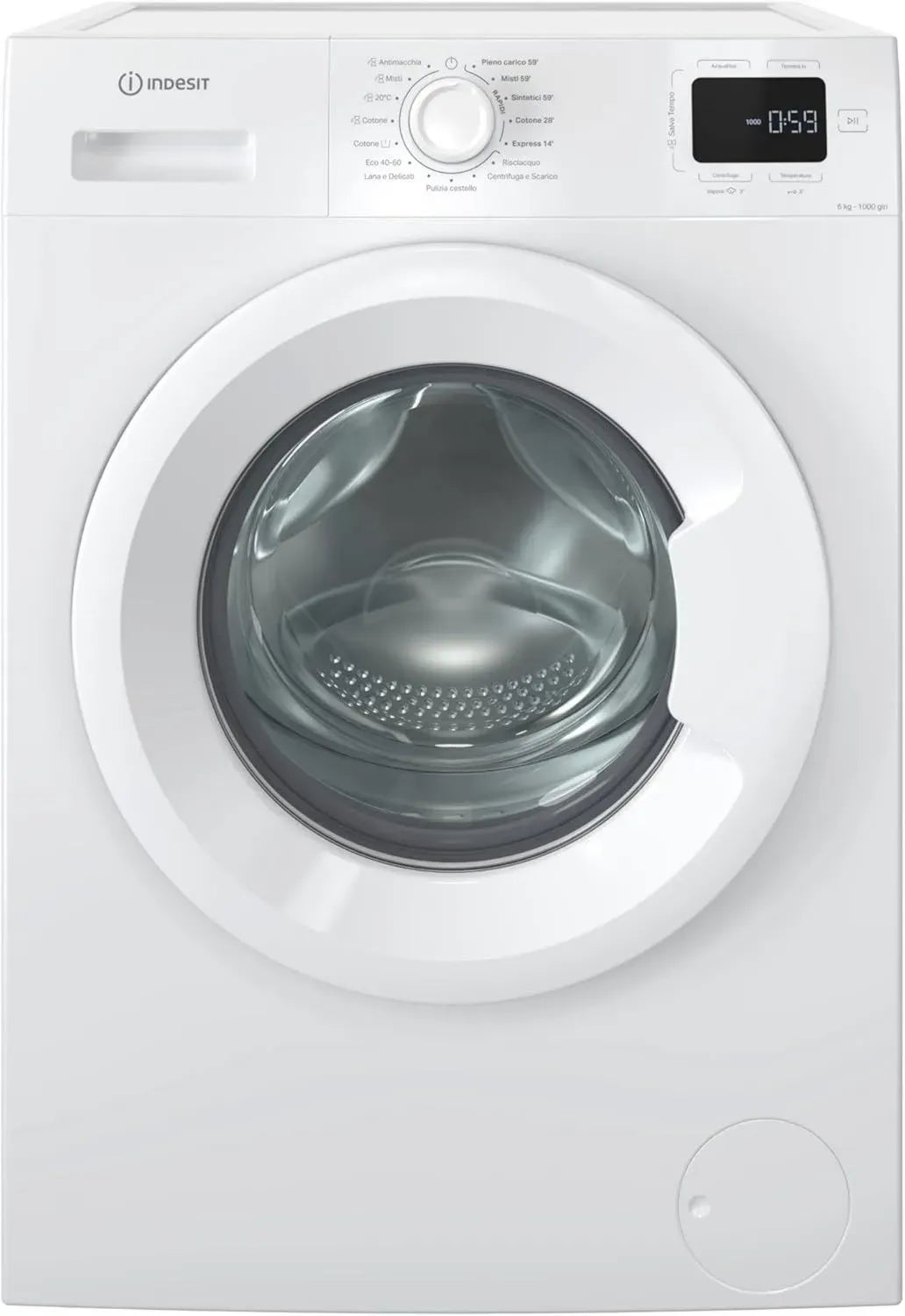 Lavatrice Slim Indesit 6 kg, Carica Frontale, 1000 Giri/min, Classe B