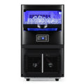 Macchina per Ghiaccio LIFEZEAL 120W, 25 kg/24h, Design Compatto in Acciaio Inox con Timer e Funzione Autopulente