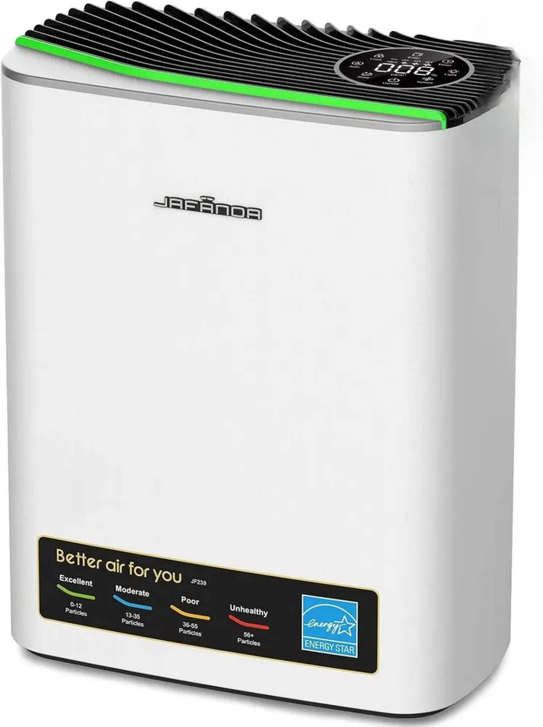 Jafända Purificatore d'Aria HEPA con Aromaterapia e Filtro a Carboni Attivi, Rimozione Efficiente di Muffa, Polvere e Polline