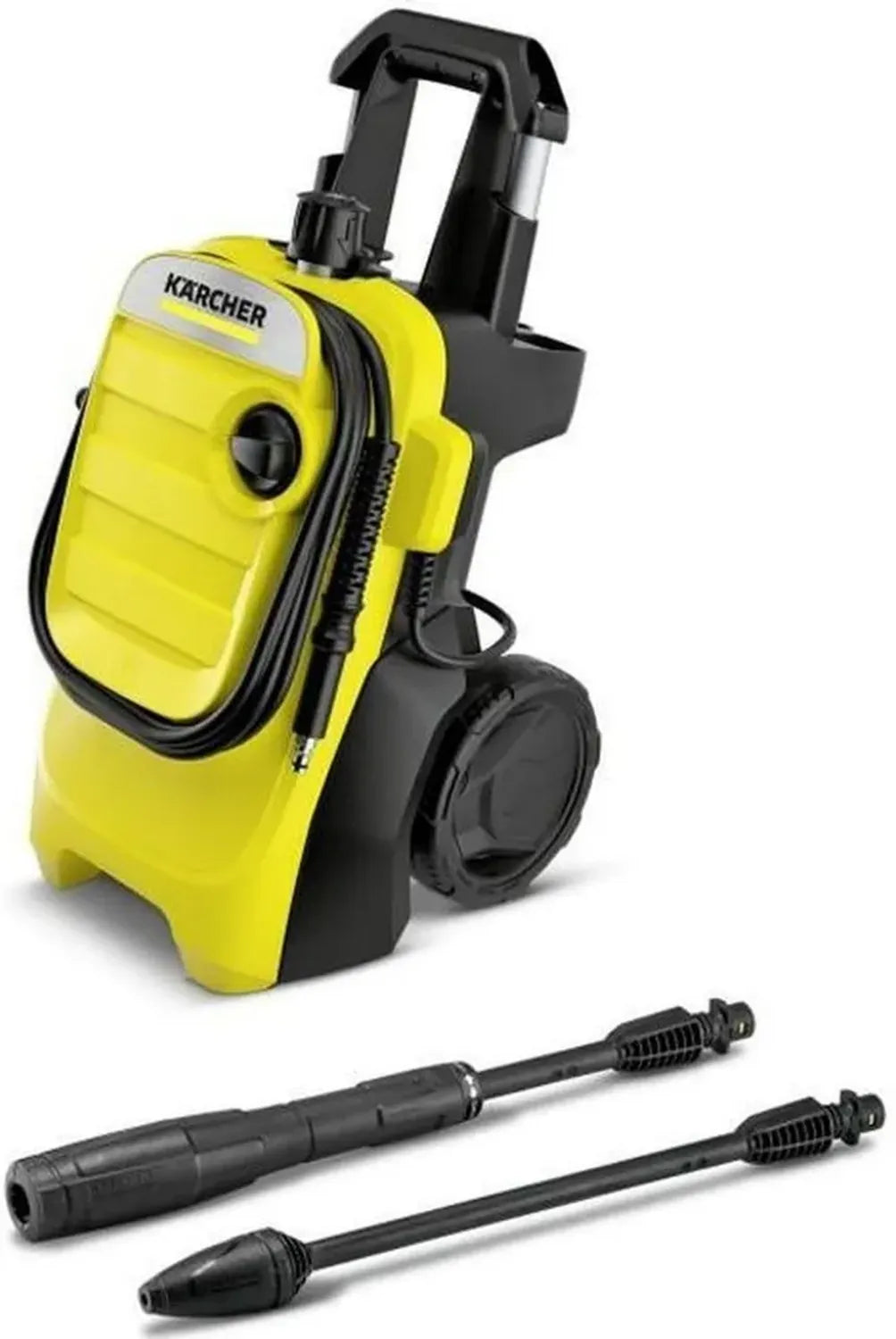 Idropulitrice Kärcher K 4 Compact 130 Bar, Design Salvaspazio con 2 Lance, Detergente Integrato