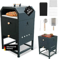Forno a Legna per Pizza da Esterno 4-in-1 con Griglia e Braciere | Accessori Inclusi