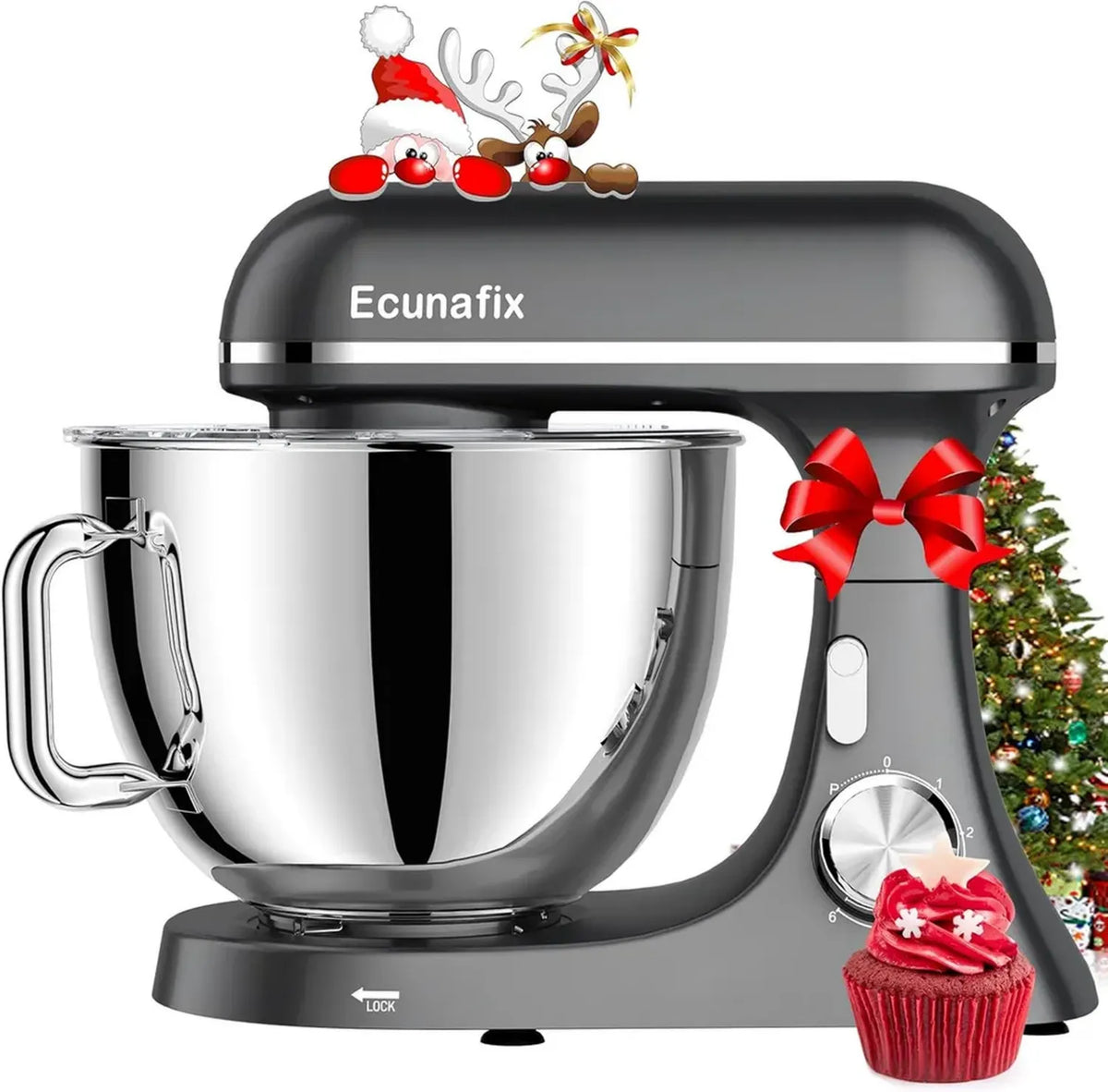 Robot da Cucina Planetaria 2000W 8L Multifunzione con Accessori Completi