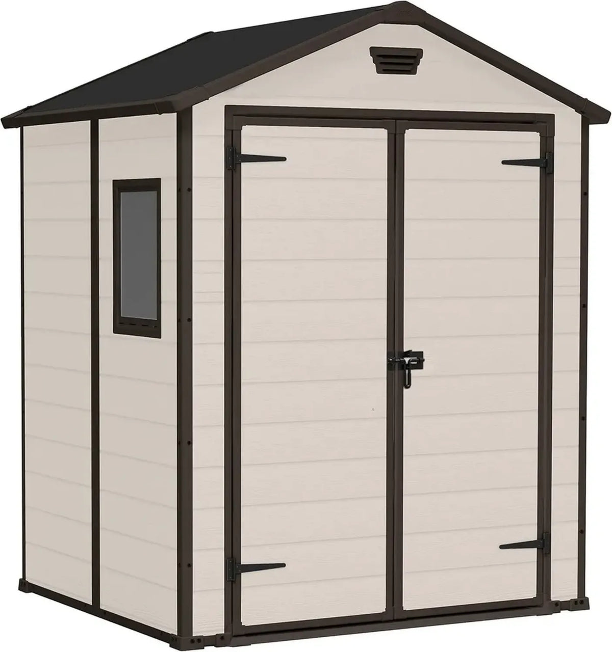 Keter Capanno da Giardino Manor 6x5 in Polipropilene, Beige, 185x152x226H cm